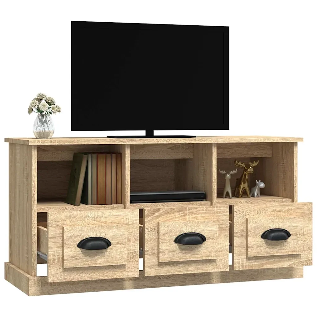 Mobile per TV Rovere Sonoma 100x35x50 cm in Legno Multistrato 816291 - Image 5