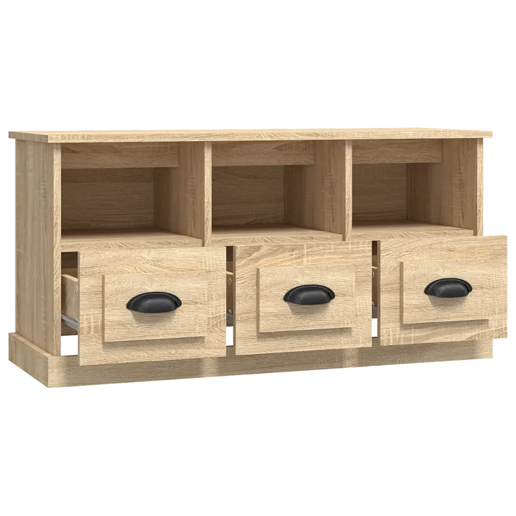 Mobile per TV Rovere Sonoma 100x35x50 cm in Legno Multistrato 816291 - Image 7
