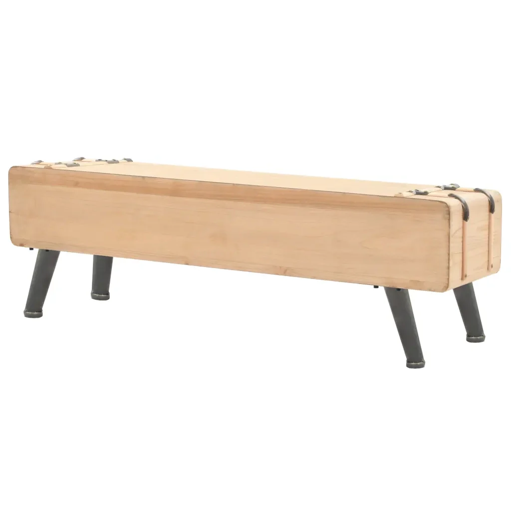 Mobile Porta TV 110x33x35 cm in Legno Massello di Abete 339299 - Image 4