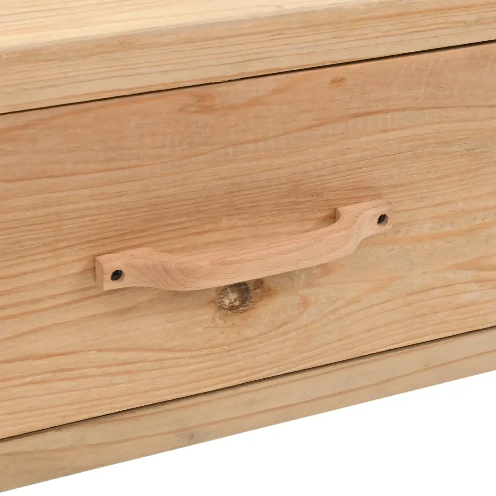 Mobile Porta TV 110x33x35 cm in Legno Massello di Abete 339299 - Image 7