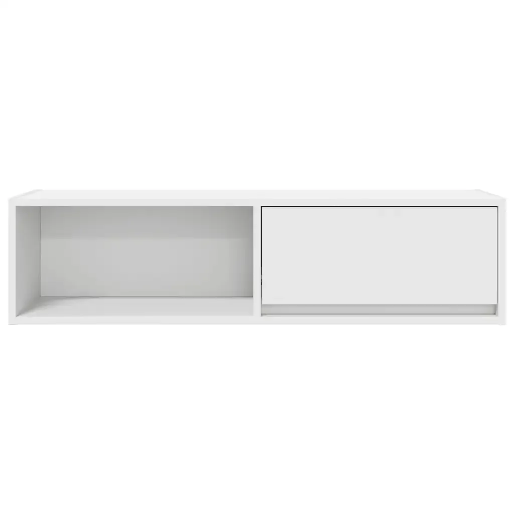 Mobile Porta TV Bianco 100x31x25,5 cm in Legno Multistrato 861472 - Image 6