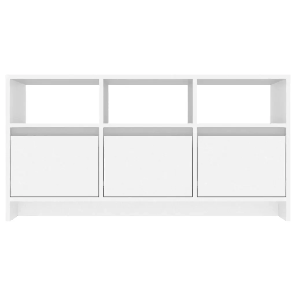 Mobile Porta TV Bianco 102x37,5x52,5 cm in Truciolato 809800 - Image 6