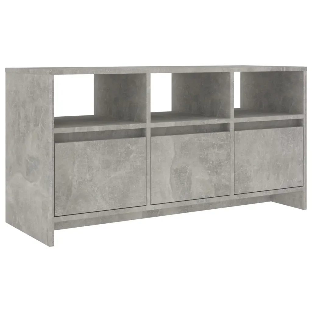 Mobile Porta TV Grigio Cemento 102x37,5x52,5 cm in Truciolato 809804 - Image 2