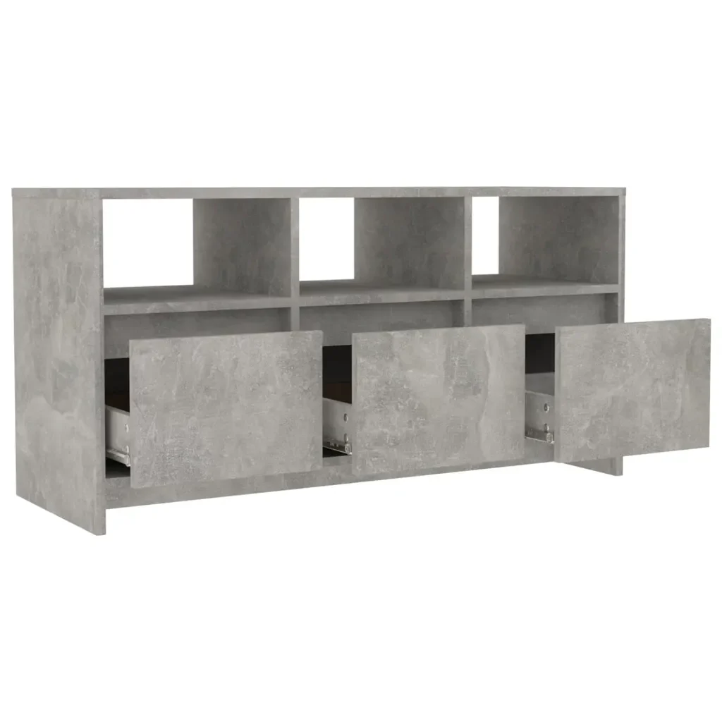 Mobile Porta TV Grigio Cemento 102x37,5x52,5 cm in Truciolato 809804 - Image 5
