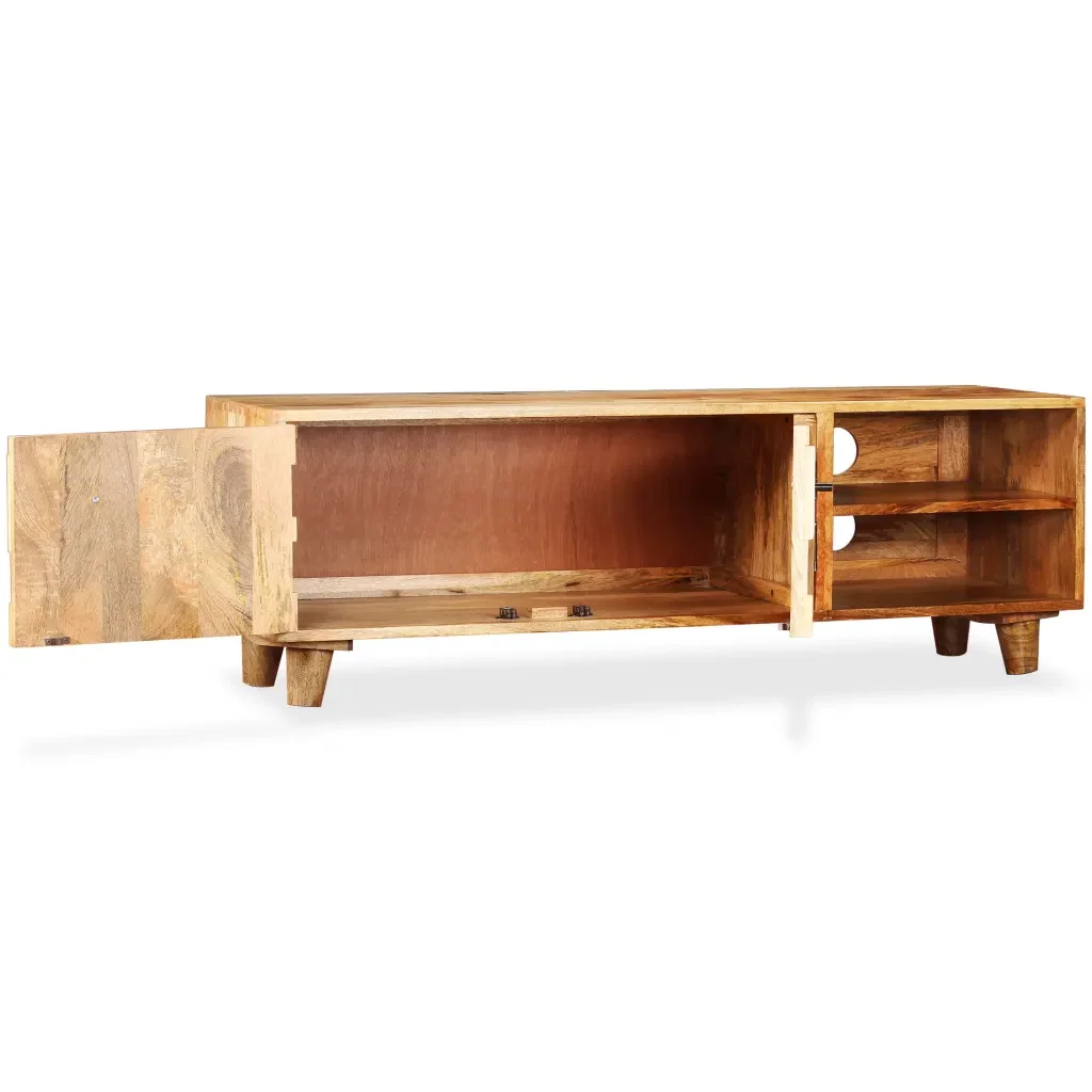 Mobile Porta TV in Legno Massello di Mango 118x35x40 cm 245136 - Image 3
