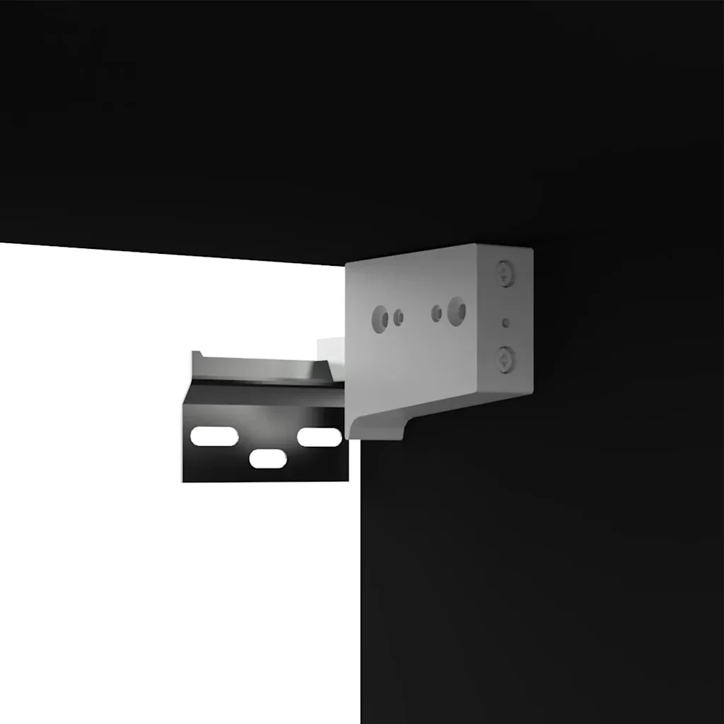 Mobile Porta TV Nero 100x30x30 cm in Legno Multistrato 801482 - Image 7