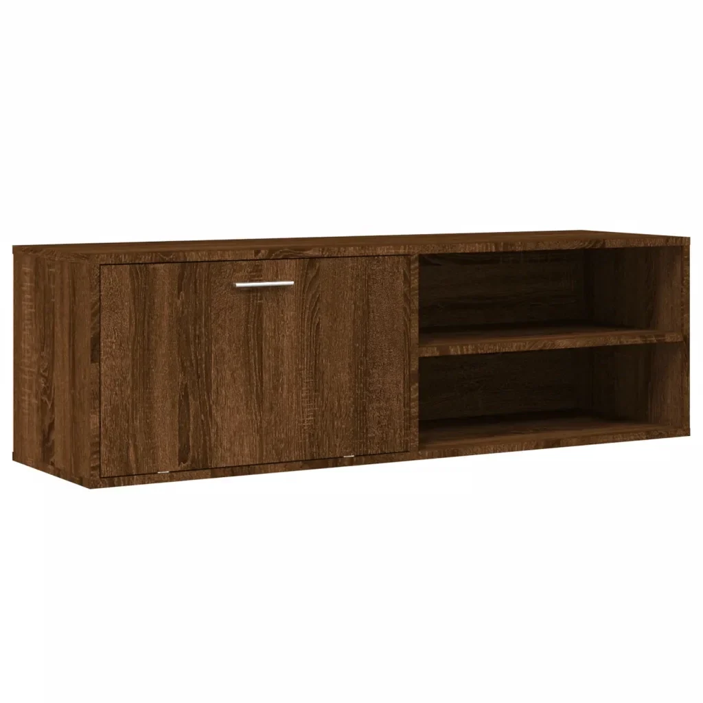 Mobile Porta TV Rovere Marrone 120x34x37 cm Legno Multistrato 833550 - Image 2