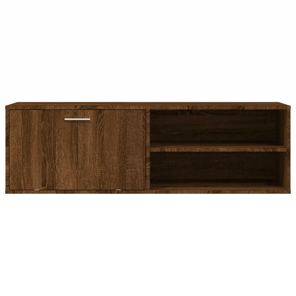 Mobile Porta TV Rovere Marrone 120x34x37 cm Legno Multistrato 833550 - Image 4