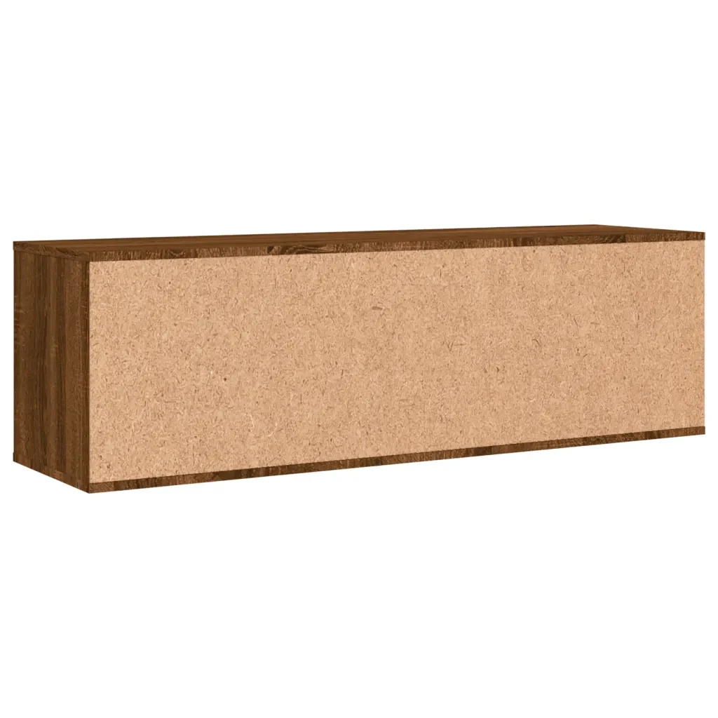 Mobile Porta TV Rovere Marrone 120x34x37 cm Legno Multistrato 833550 - Image 6