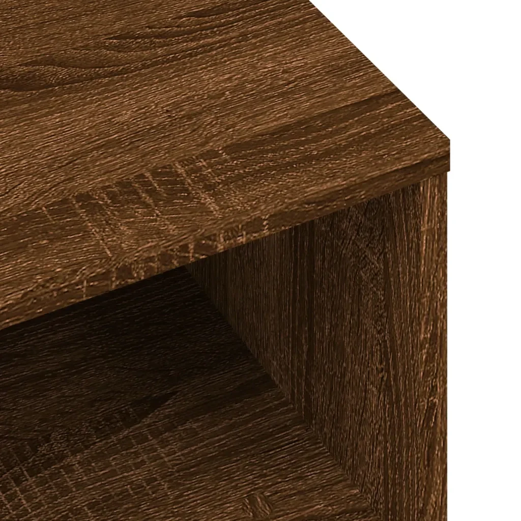 Mobile Porta TV Rovere Marrone 120x34x37 cm Legno Multistrato 833550 - Image 7