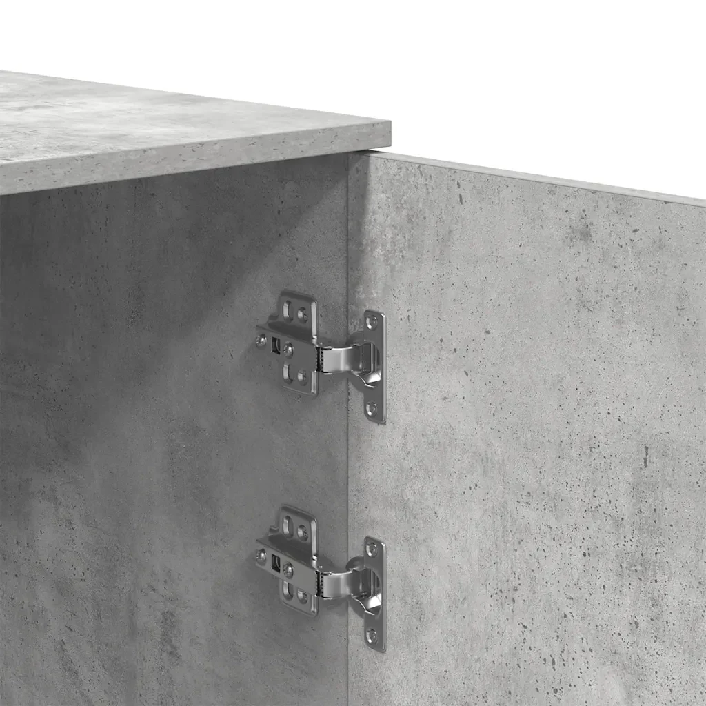 Mobile Portaoggetti Grigio Cemento 50x45x103,5 cm in Truciolato 859045 - Image 8