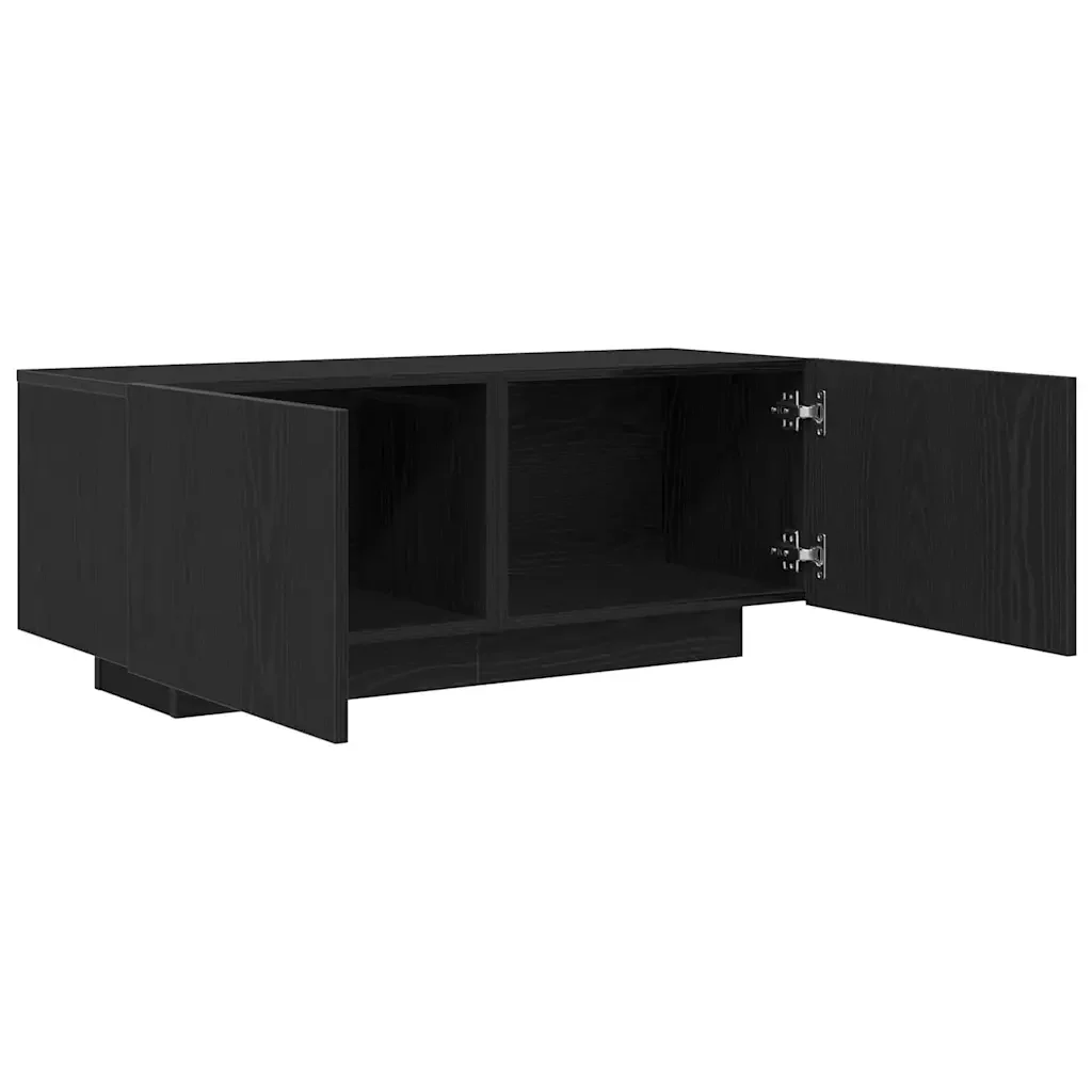 Mobile TV Rovere Nero 100 x 35 x 40 cm Legno multistrato 862564 - Image 5