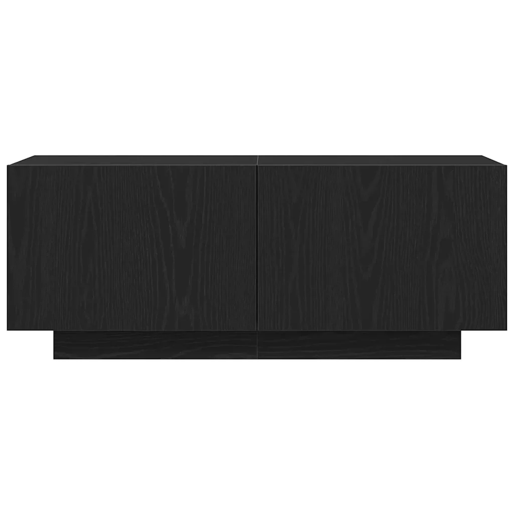 Mobile TV Rovere Nero 100 x 35 x 40 cm Legno multistrato 862564 - Image 7