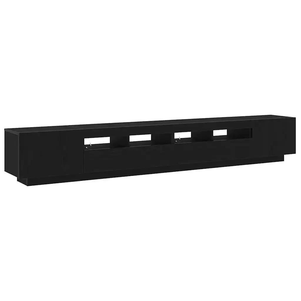 Set mobile TV 3 pcs Nero 260 x 35 x 40 cm Legno multistrato 3333064 - Image 5