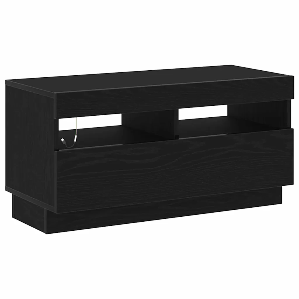 Set mobile TV 3 pcs Nero 260 x 35 x 40 cm Legno multistrato 3333064 - Image 6