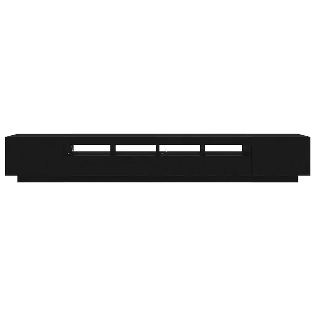 Set mobile TV 3 pcs Nero 260 x 35 x 40 cm Legno multistrato 3333064 - Image 9