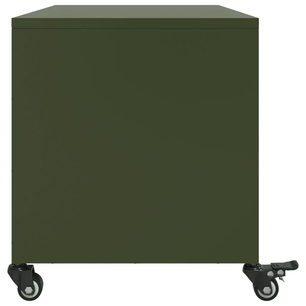 Mobile TV Verde Oliva 68x39x43,5 cm in Acciaio - Image 7
