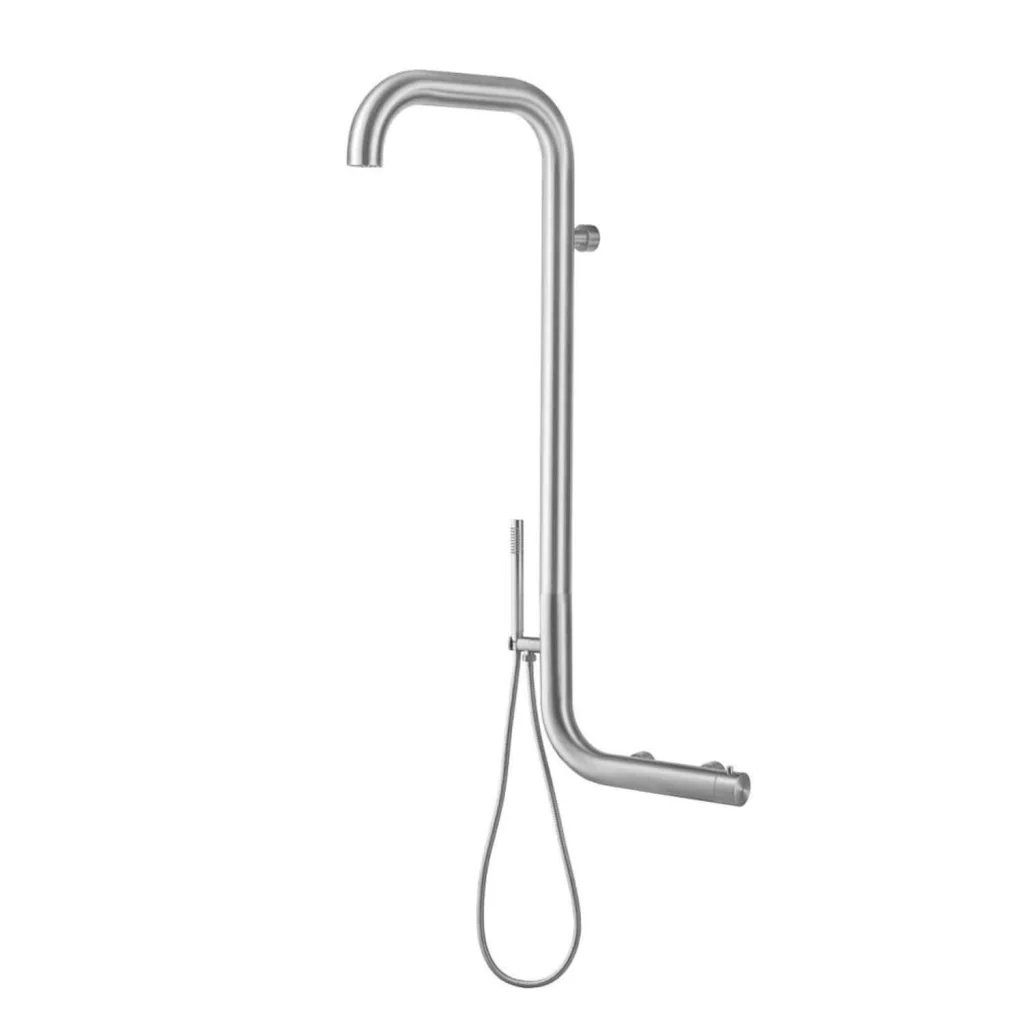MPC Doccia da Parete in Acciaio Inox AISI 316L Colore Inox per Outdoor e Interni Codice MX1015F-INOX Modello MX1015F-INOX - Image 2