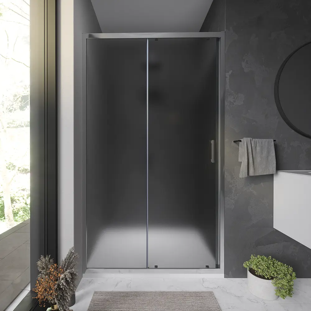 Nicchia doccia 100 cm reversibile scorrevole vetro 6 mm opaco h 198 | Tahiti