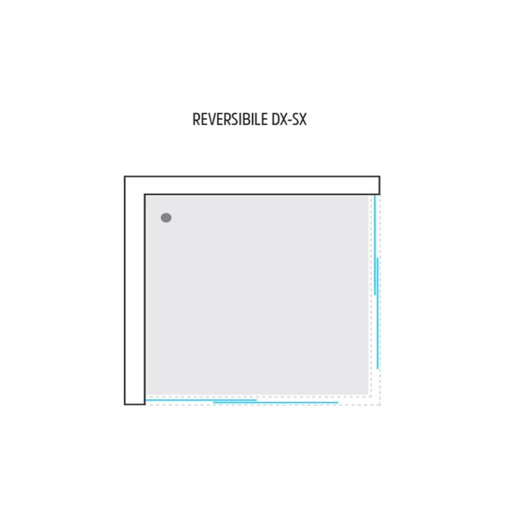 Box cabina doccia angolare con due ante scorrevoli in cristallo temprato trasparente *** misure 66.5-69.5x86.5-89.5xh... - Image 6