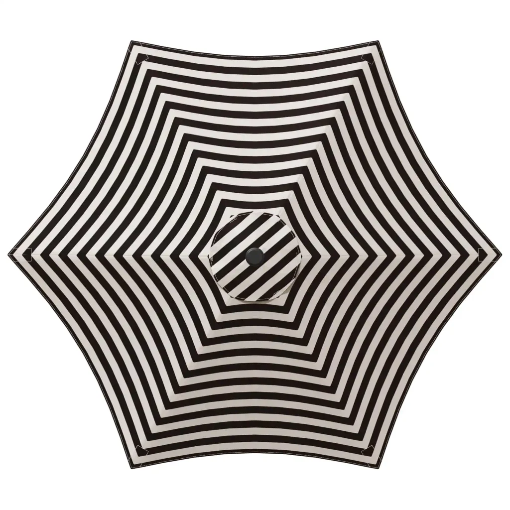 Ombrello da giardino 230 x 230 cm Poliestere Rettangolare 42036184 - Image 4