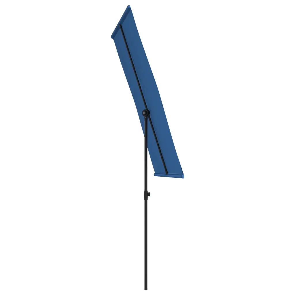 Ombrellone da Giardino con Palo in Alluminio 180x110 cm Azzurro 47335 - Image 5