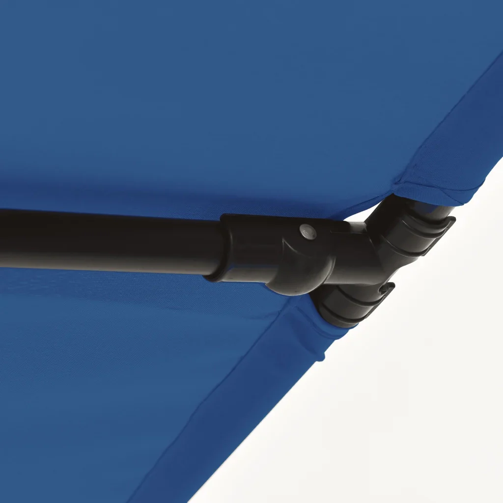 Ombrellone da Giardino con Palo in Alluminio 180x110 cm Azzurro 47335 - Image 9