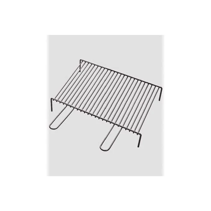 Ompagrill 8006339007507 Graticola Tondino con Piedi Acciaio Cromato 50x35 cm Area Cottura 46.5x35 cm - Image 2
