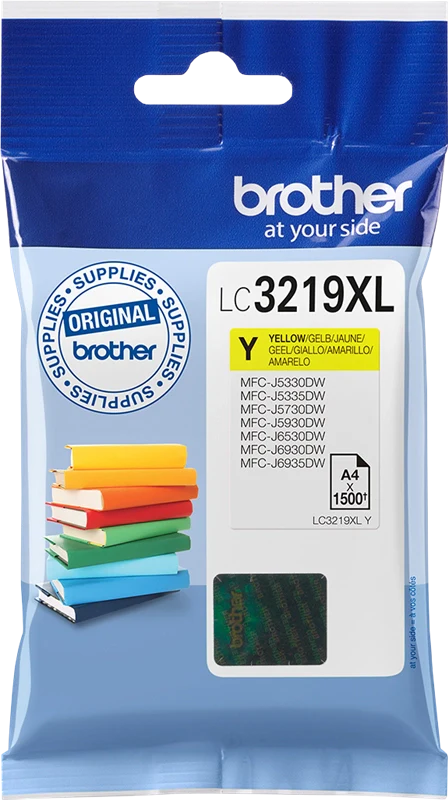Brother LC3219XLY cartuccia d'inchiostro 1 pz Originale Giallo