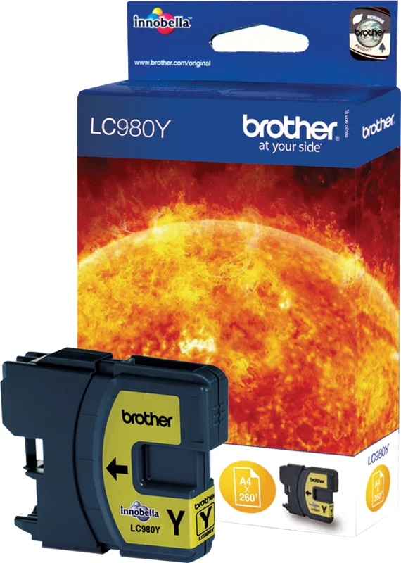 Brother LC980Y cartuccia d'inchiostro 1 pz Originale Giallo