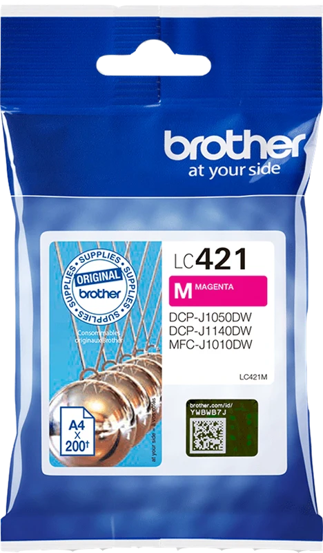Brother LC421M cartuccia d'inchiostro 1 pz Originale Magenta