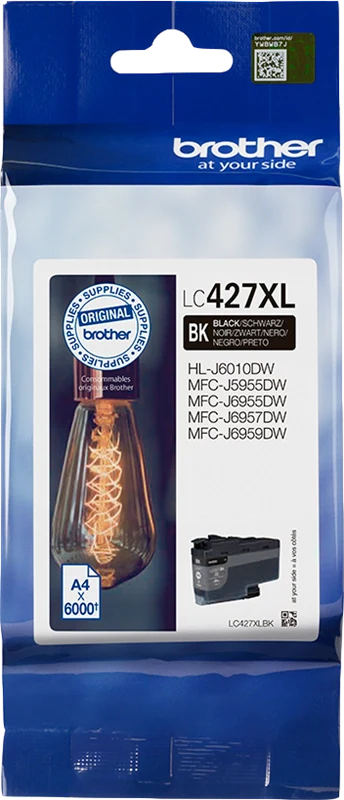 Brother LC-427XLBK cartuccia d'inchiostro 1 pz Originale Resa elevata (XL) Nero