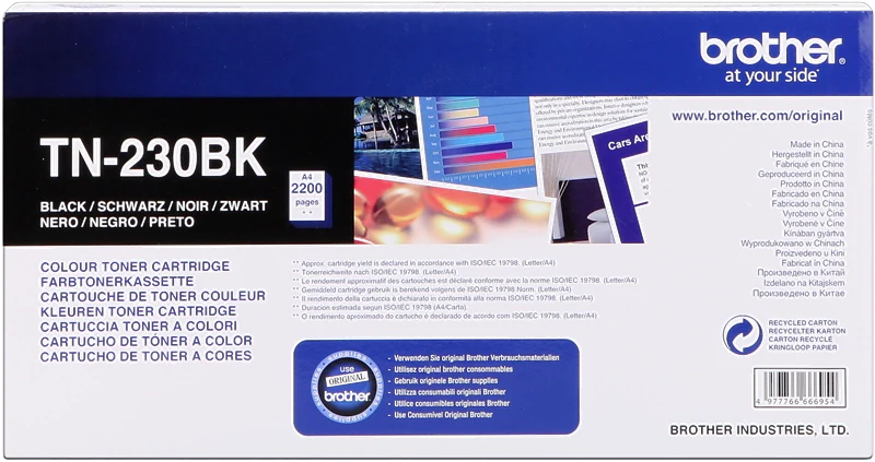 Brother TN-230BK cartuccia toner 1 pz Originale Nero