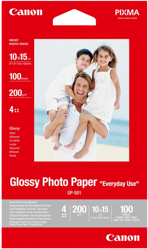 Canon Carta fotografica lucida GP-501 4x6" - 100 fogli
