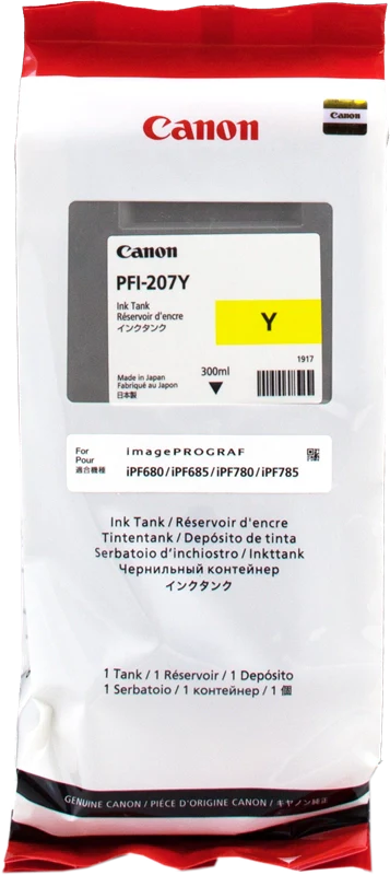 Canon PFI-207 Y cartuccia d'inchiostro 1 pz Originale Giallo