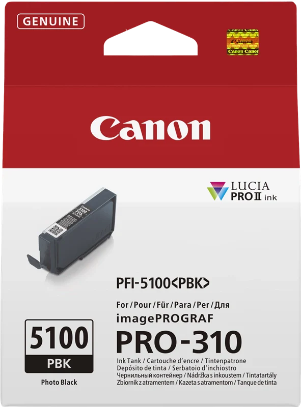 Canon PFI-5100 PBK cartuccia d'inchiostro 1 pz Originale Nero per foto