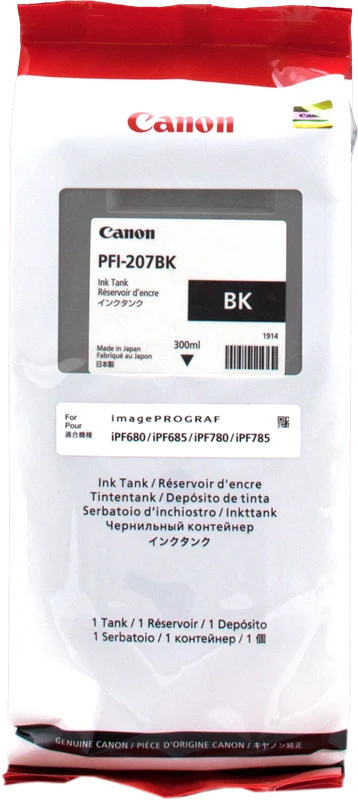 Canon PFI-207 BK cartuccia d'inchiostro 1 pz Originale Nero