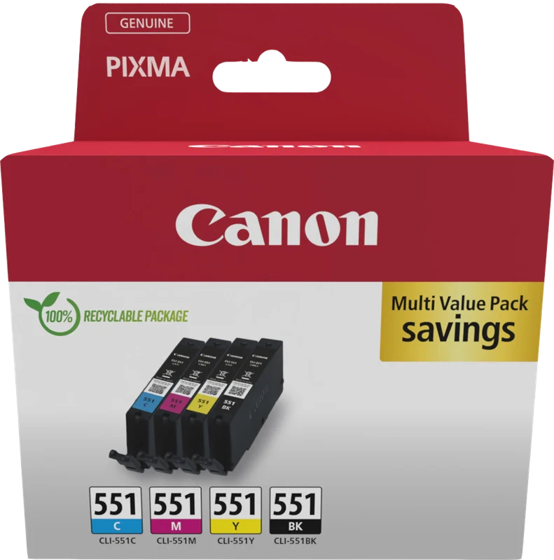 Canon 6509B015 cartuccia d'inchiostro 1 pz Originale Nero, Ciano, Magenta, Giallo