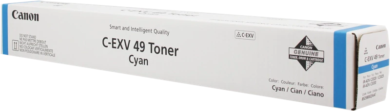 C-EXV49 Toner Cyan - Toner Cyan per imageRUNNER ADVANCE C3330i/3325i/3320i/3320/C3520i/C3525i/C3530i/C3720i/C3725i/C3730i. Durata 19.000 pagine con copertura 5%