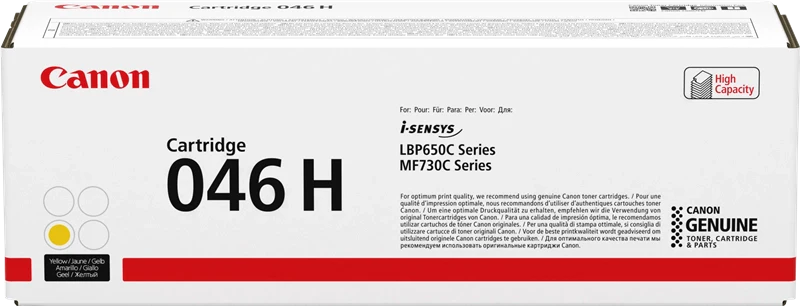 Canon 046 H cartuccia toner 1 pz Originale Giallo