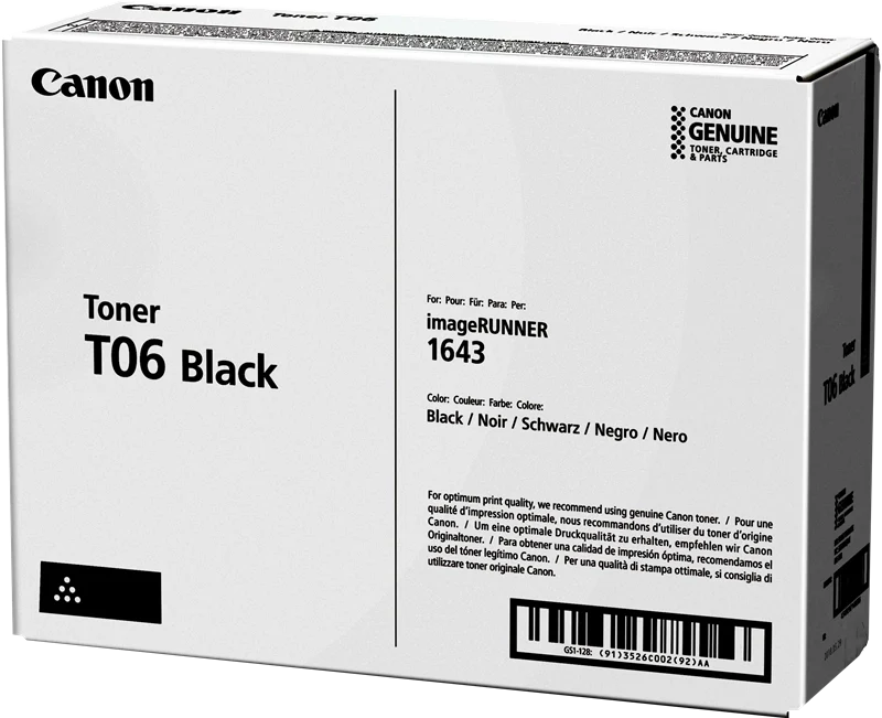 Canon T06 cartuccia toner 1 pz Originale Nero