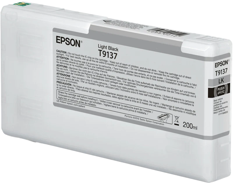 Epson T9137 Light Black Ink Cartridge (200ml)