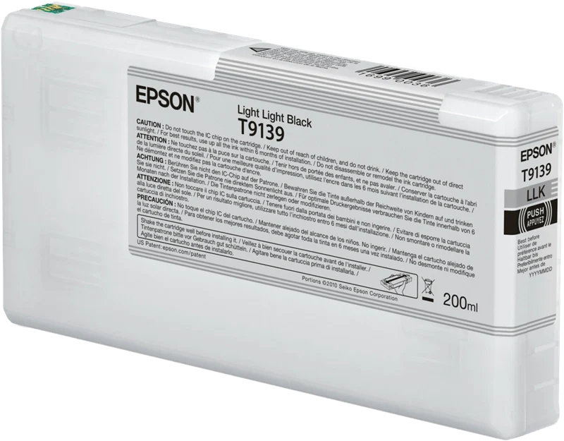 Epson T9139 Light Light Black Ink Cartridge (200ml)
