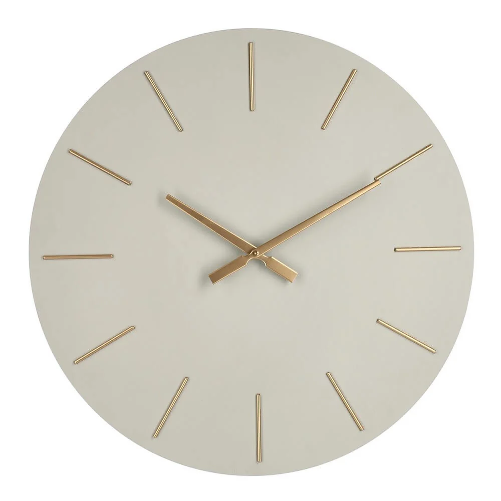 Orologio da Parete Rotondo in MDF con Dettagli Dorati 60cm - TIME - Image 3