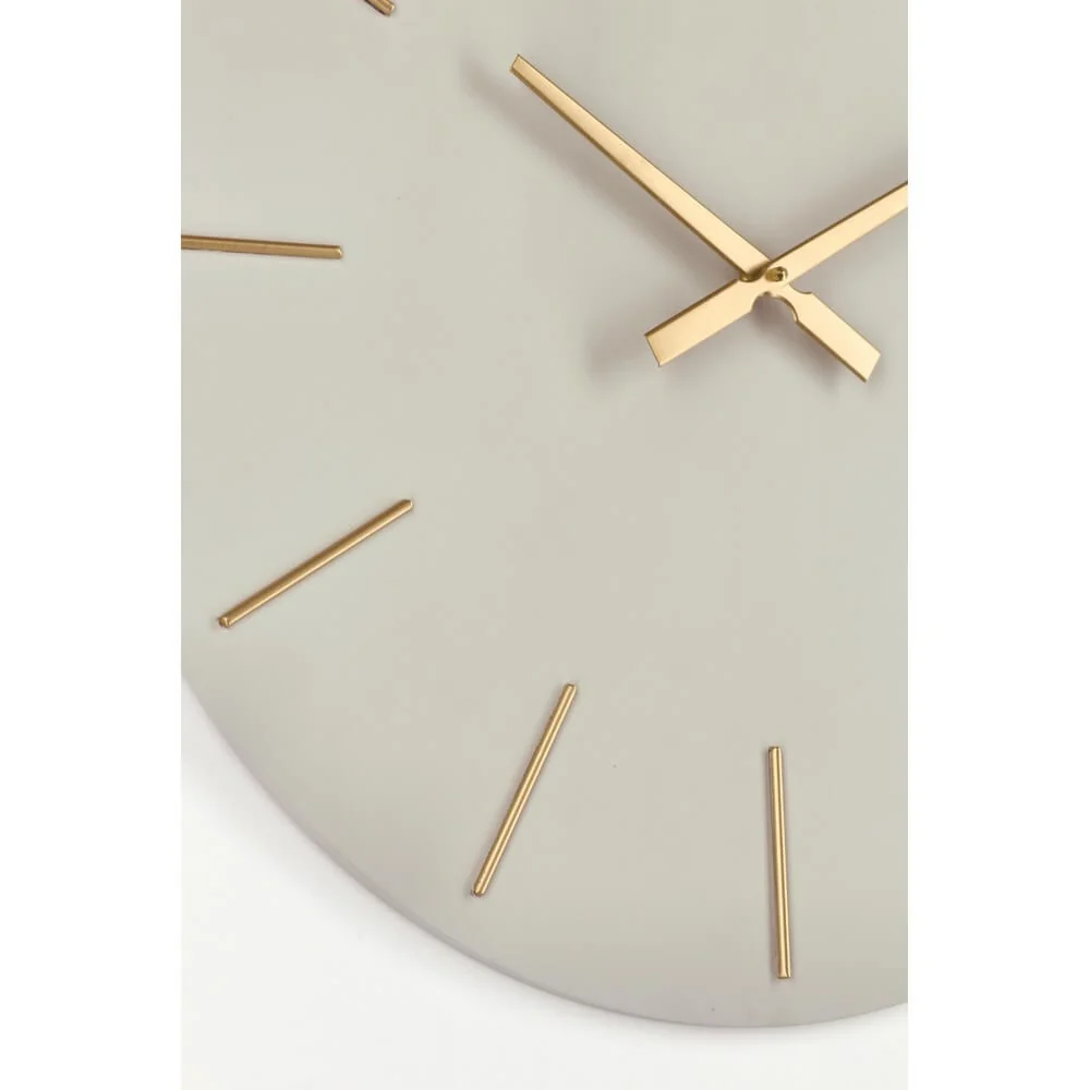 Orologio da Parete Rotondo in MDF con Dettagli Dorati 60cm - TIME - Image 4