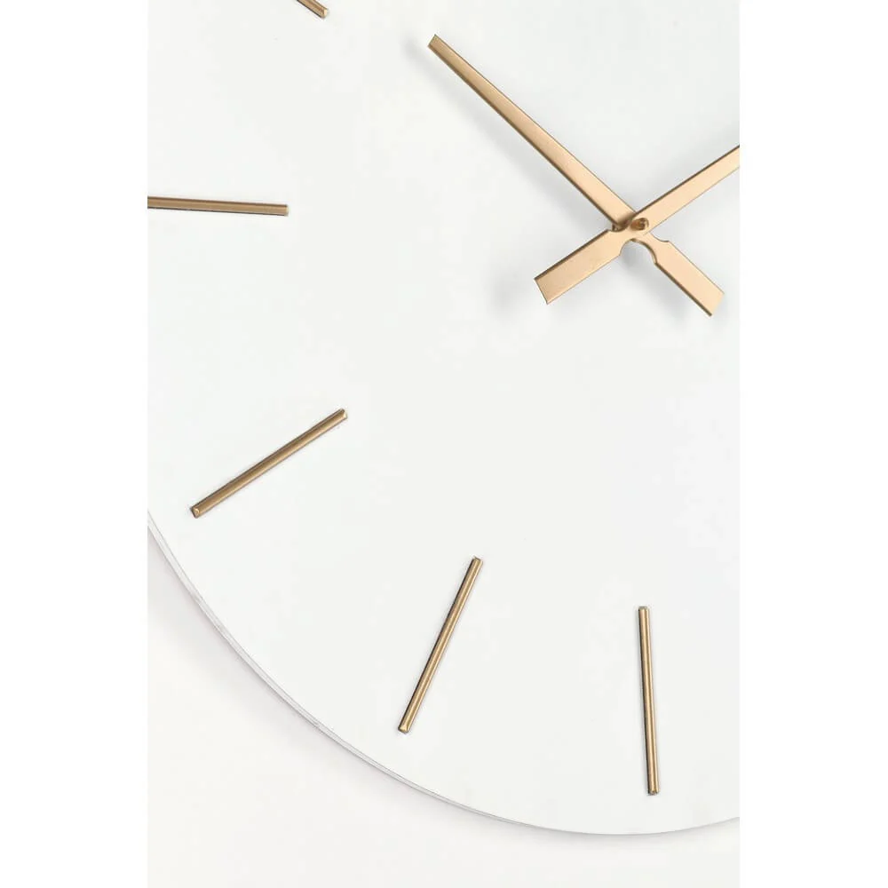 Orologio da Parete Rotondo in MDF con Dettagli Dorati 60cm - TIME - Image 5