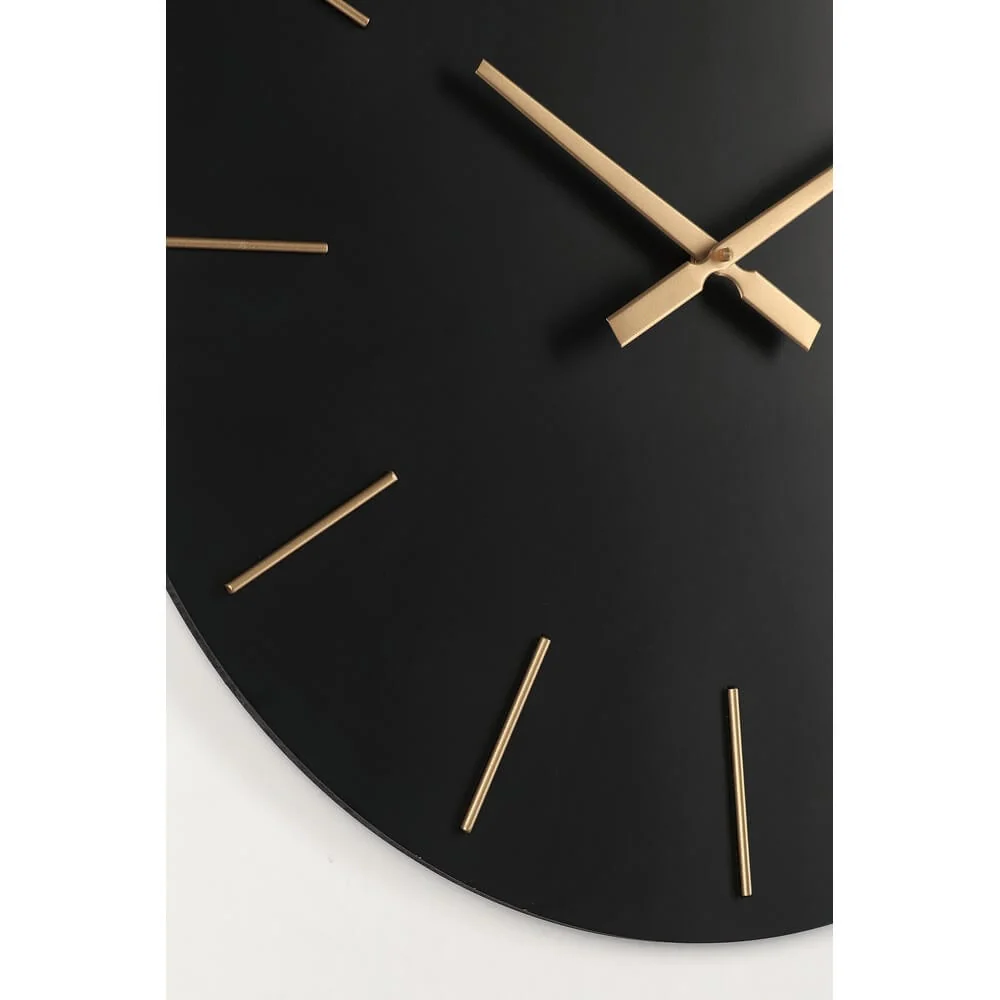 Orologio da Parete Rotondo in MDF con Dettagli Dorati 60cm - TIME - Image 8