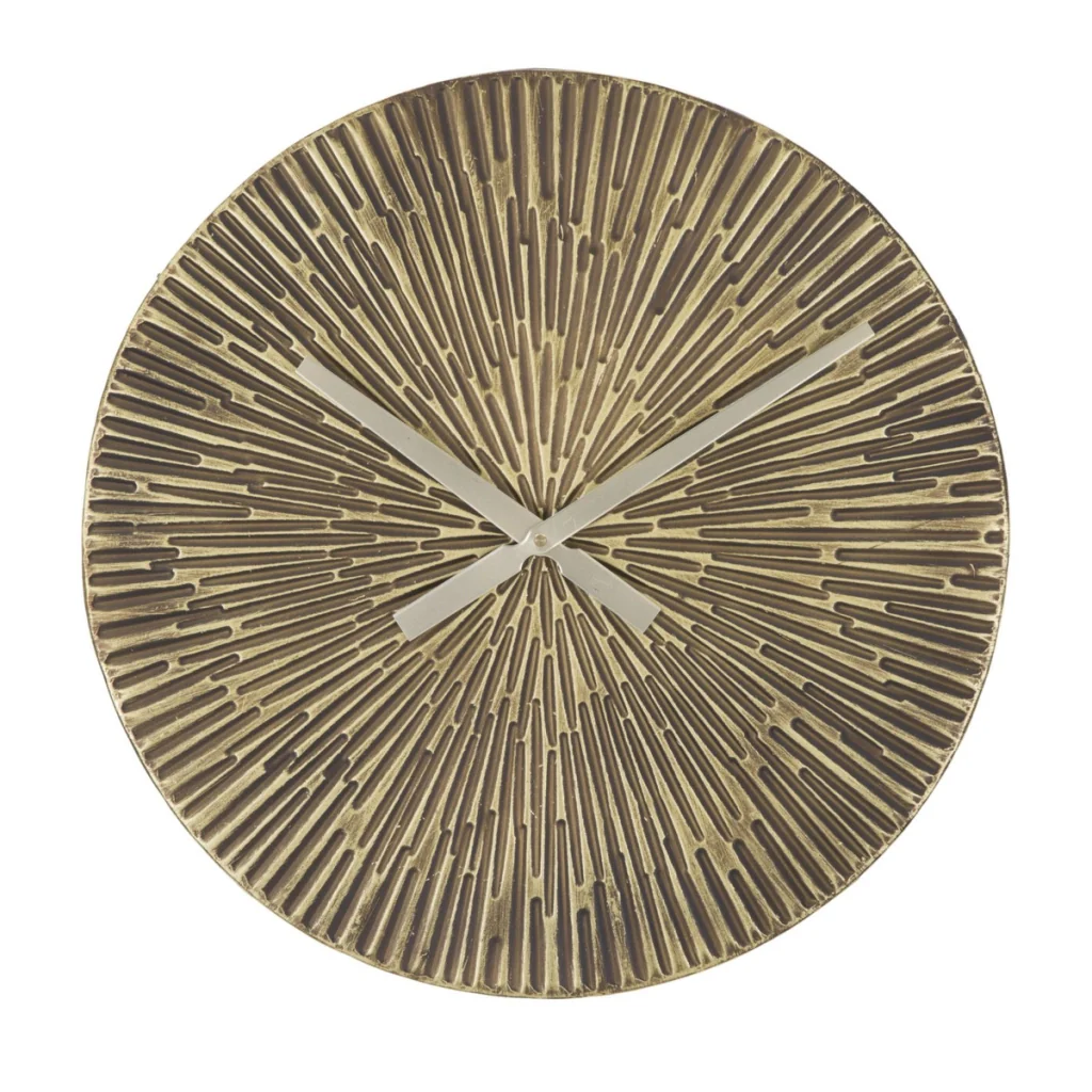 Orologio da parete Opis in ferro bronzo effetto raggi