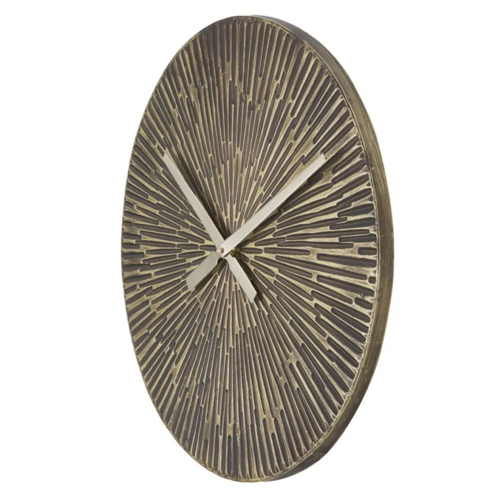 Orologio da parete Opis in ferro bronzo effetto raggi - Image 3
