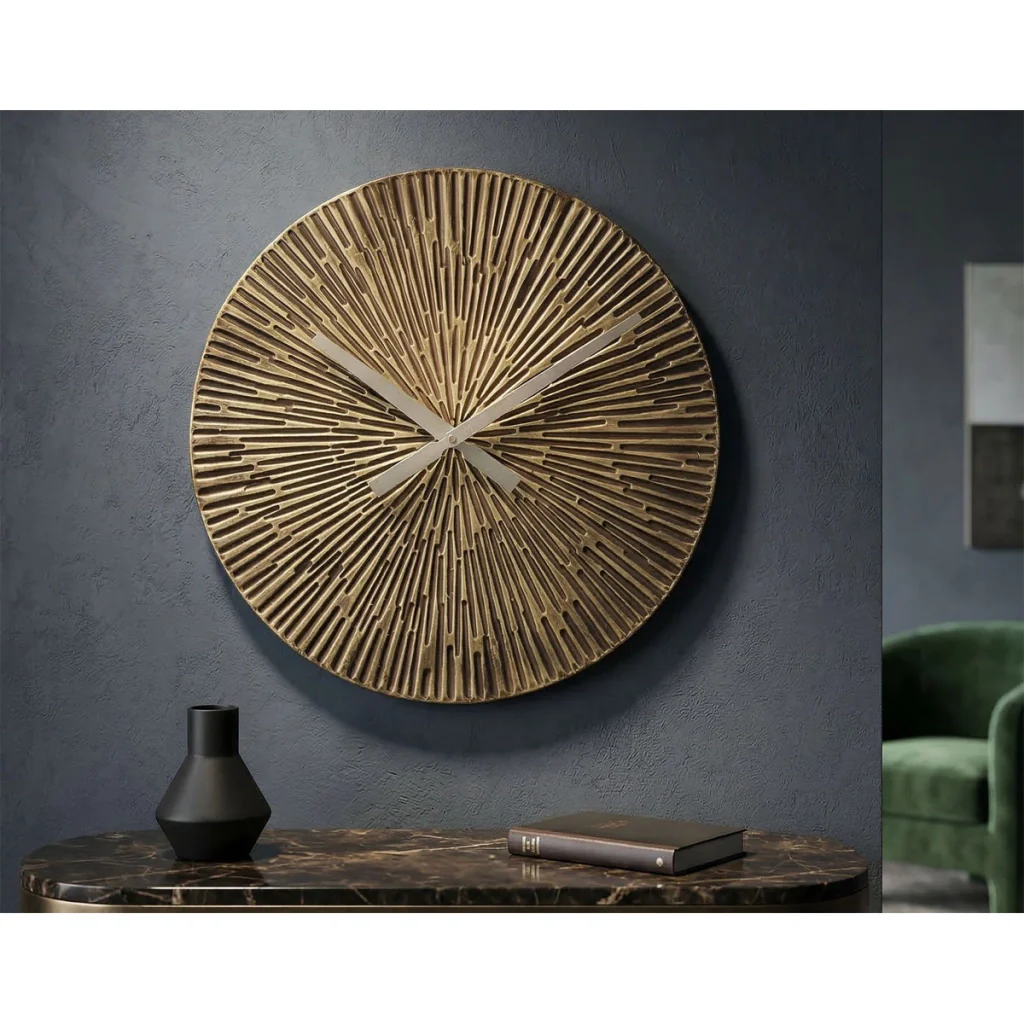 Orologio da parete Opis in ferro bronzo effetto raggi - Image 7